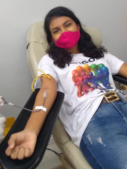 Yasmine Rocha é uma das coordenadoras da campanha de doação